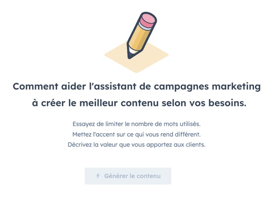 Aide pour le prompt à donner à l'assistant de campagnes afin de générer des publicités Google ciblées et adaptées