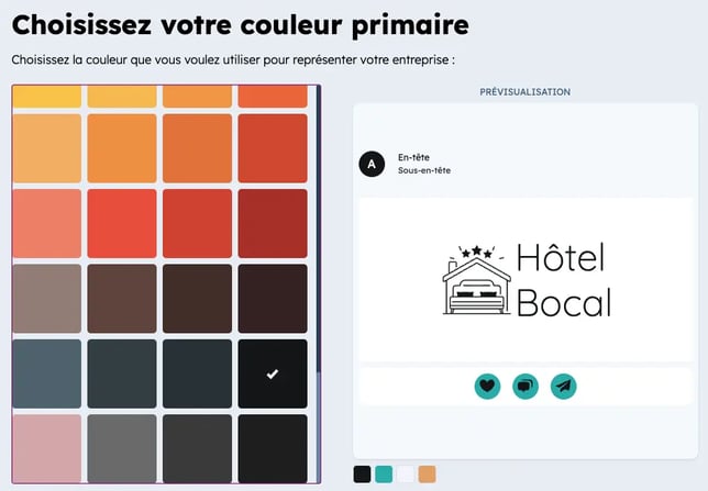 Choix des couleurs pour son hôtel