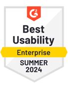 G2 Badge 2024 - Best Usability