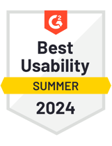 G2 Badge 2024 - Best Usability