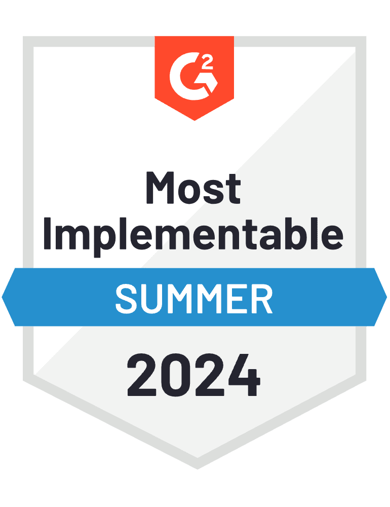 G2 Most Implementable Award, 2024