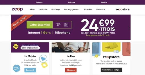 Site web de Zeop