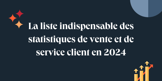 Statistiques de vente et de service client