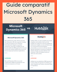 Dynamics 365 Comparison Guide - FR