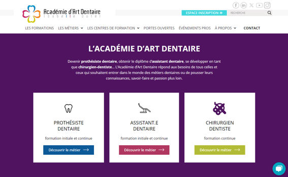 Academie art dentaire Dutel site