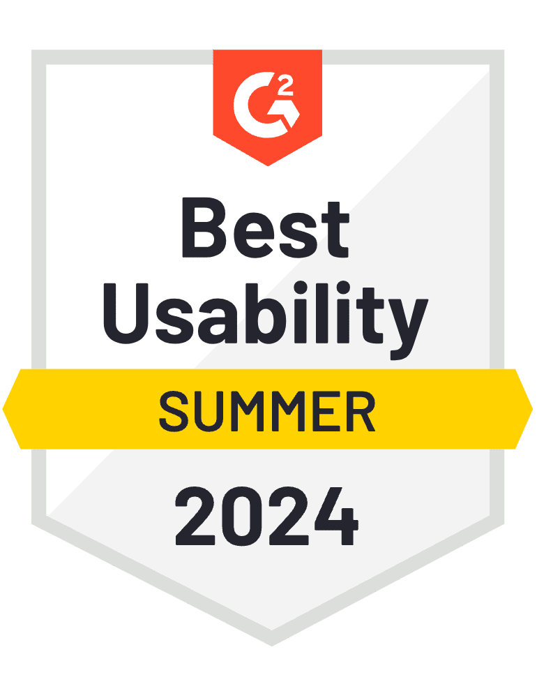 G2 Badge 2023 - Best Usability