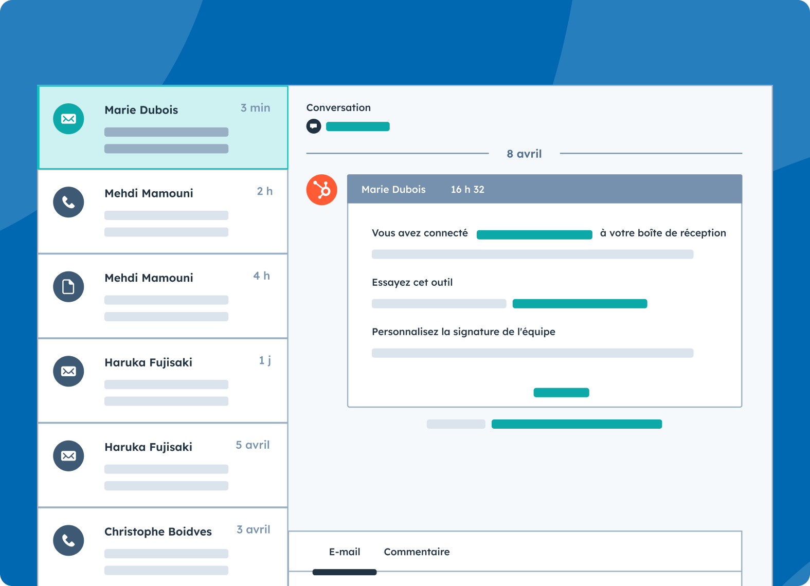 Informations détaillées d'une fiche d'un prospect