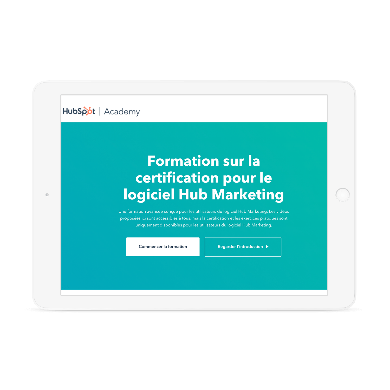 Certification HubSpot Academy sur le Marketing Hub