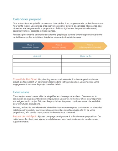 Proposition commerciale modèle gratuit